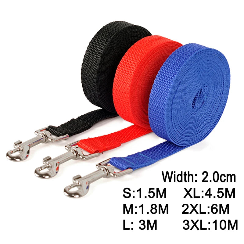 Dog Training Leashes Pet Supplies Walking Harness Collar Leader Rope For Dogs Cat 1.5M 1.8M 3M 4.5M 6M 10M